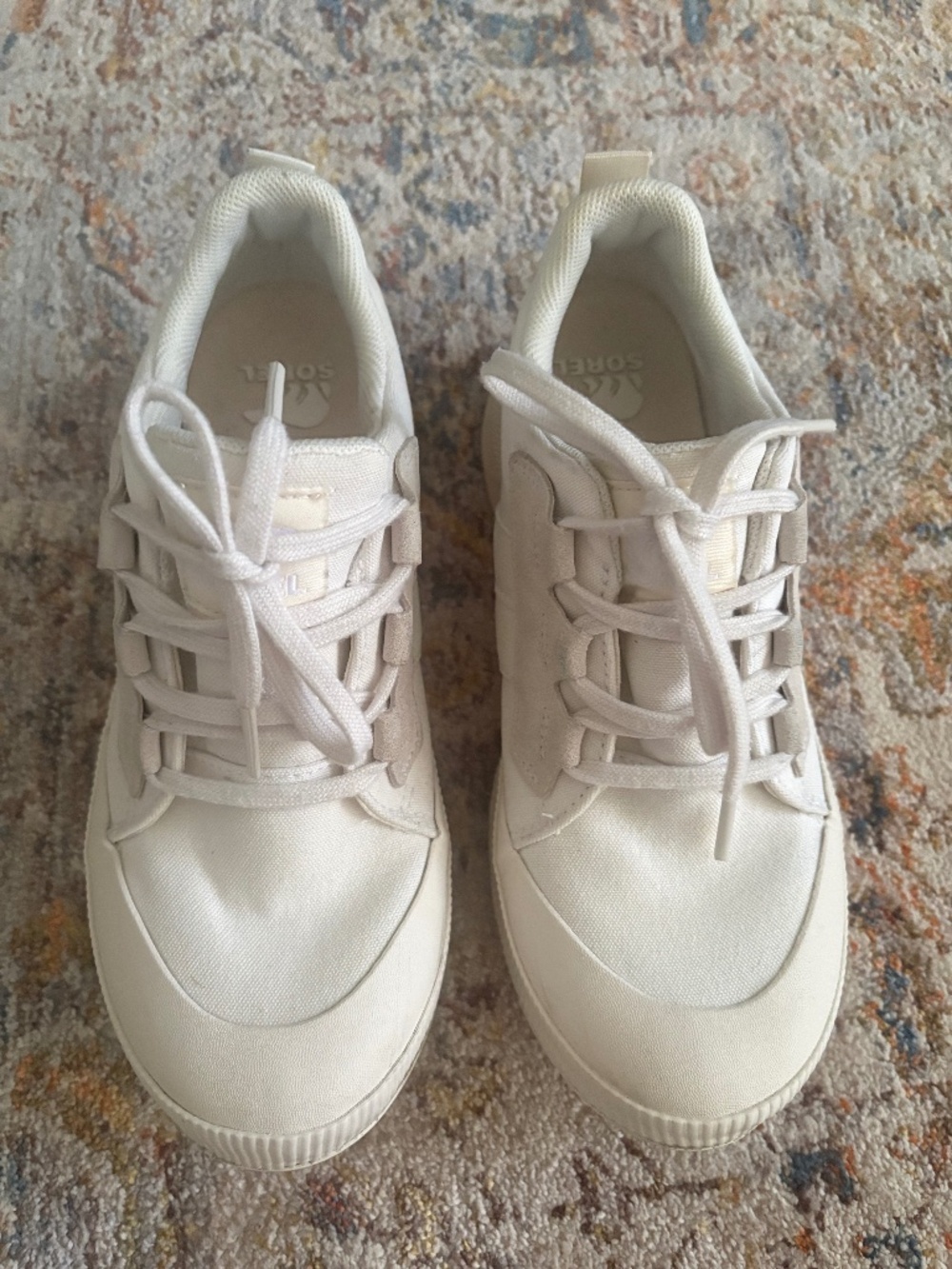 SOREL White Low Top Sneakers